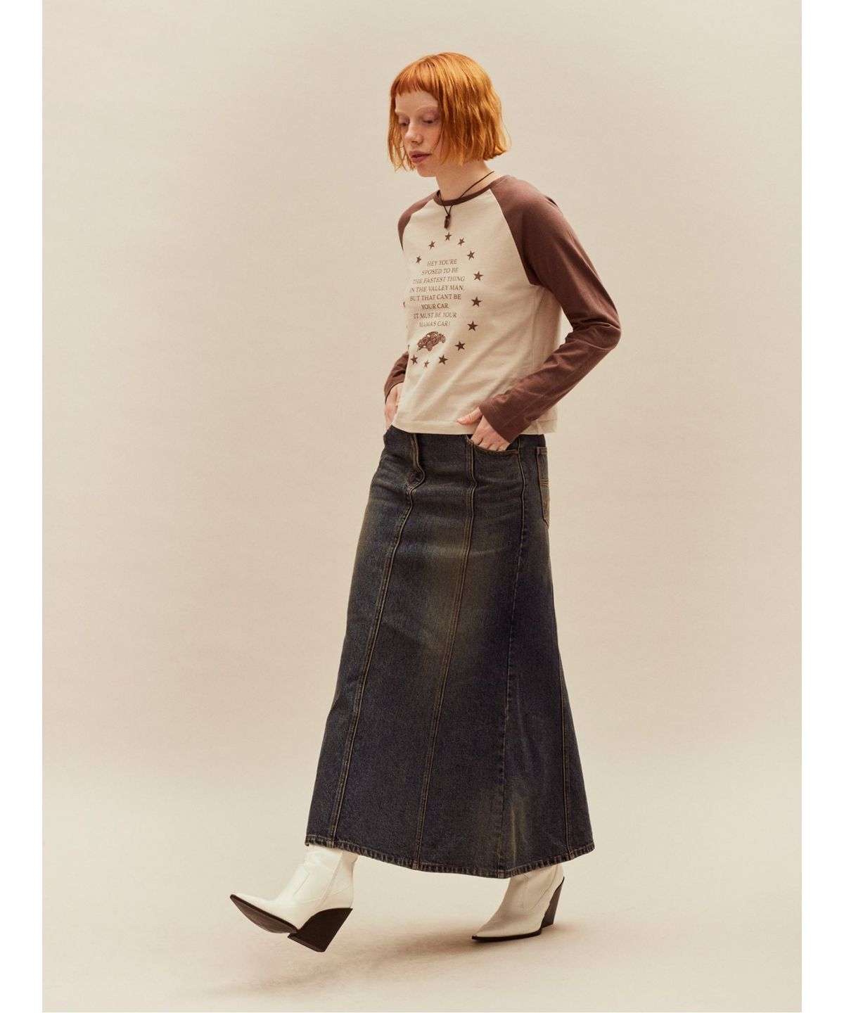 샌드 사운드(SAND SOUND) Mermaid Denim Skirt  Blue