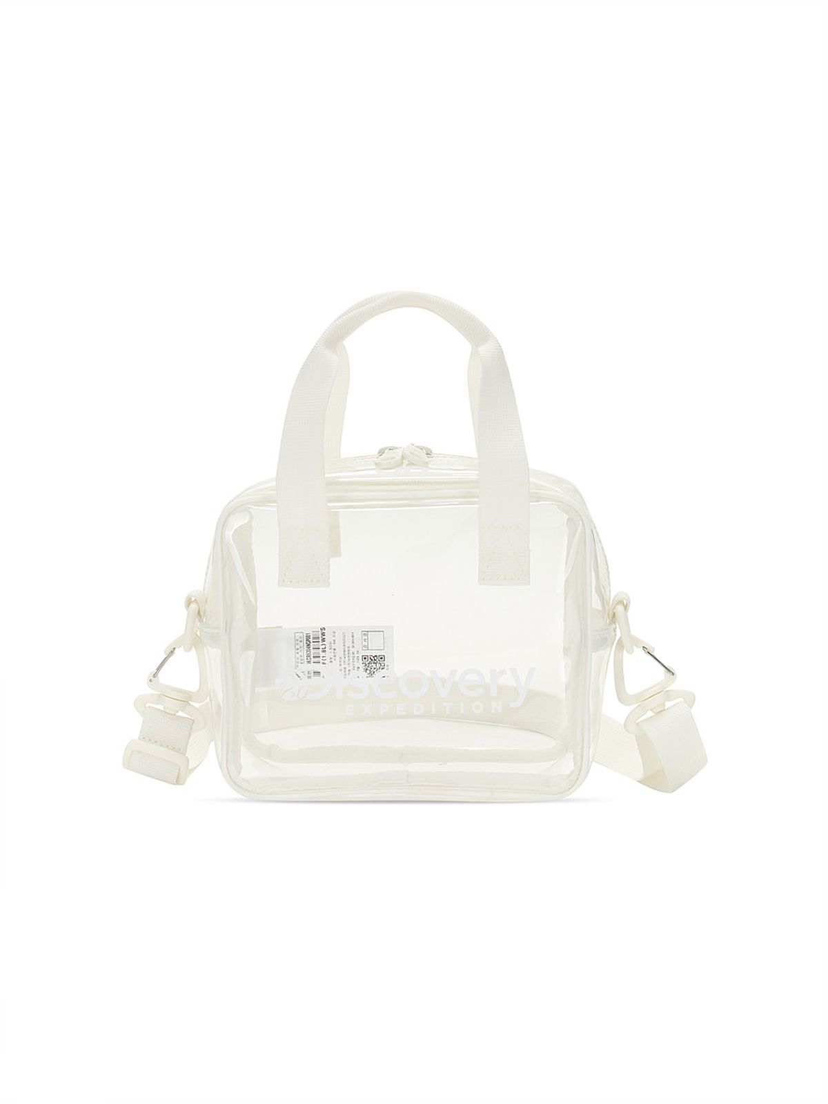 디스커버리 키즈(DISCOVERY KIDS) 클리어 토트 크로스 투웨이백 (White)