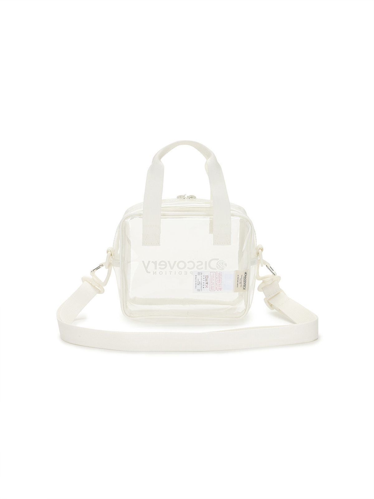 디스커버리 키즈(DISCOVERY KIDS) 클리어 토트 크로스 투웨이백 (White)