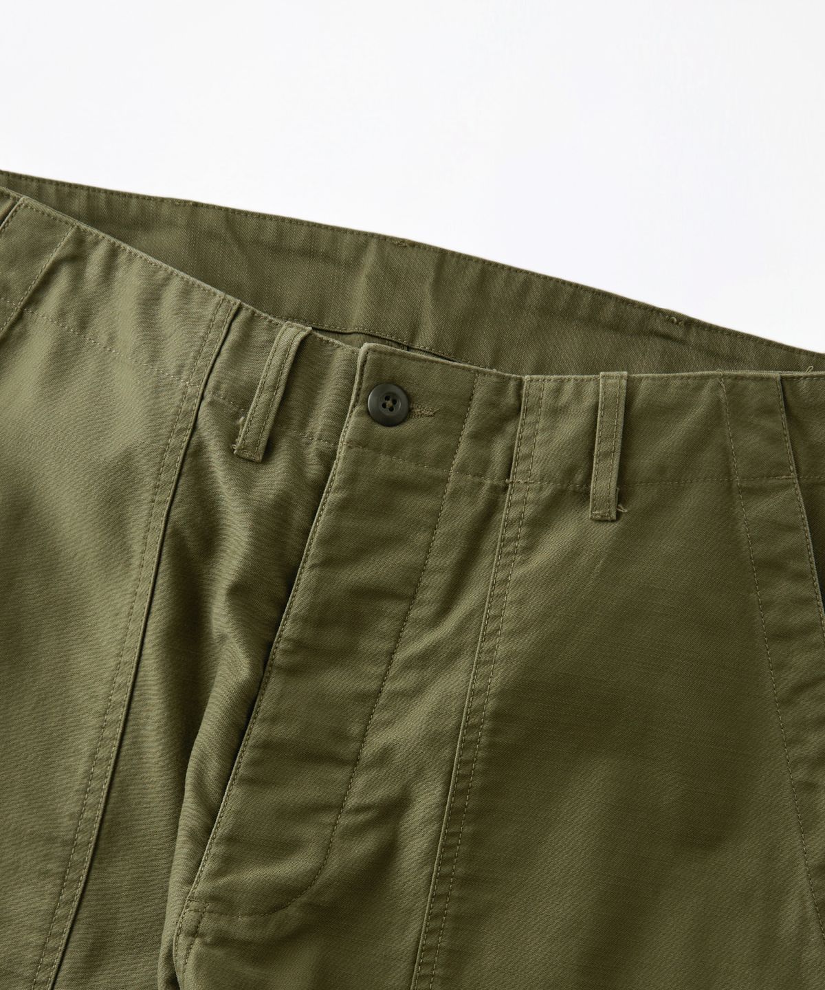 아웃스탠딩(OUTSTANDING) BACK SATIN FATIGUE PANTS (ORIGINAL FIT)_WASHED OLIVE