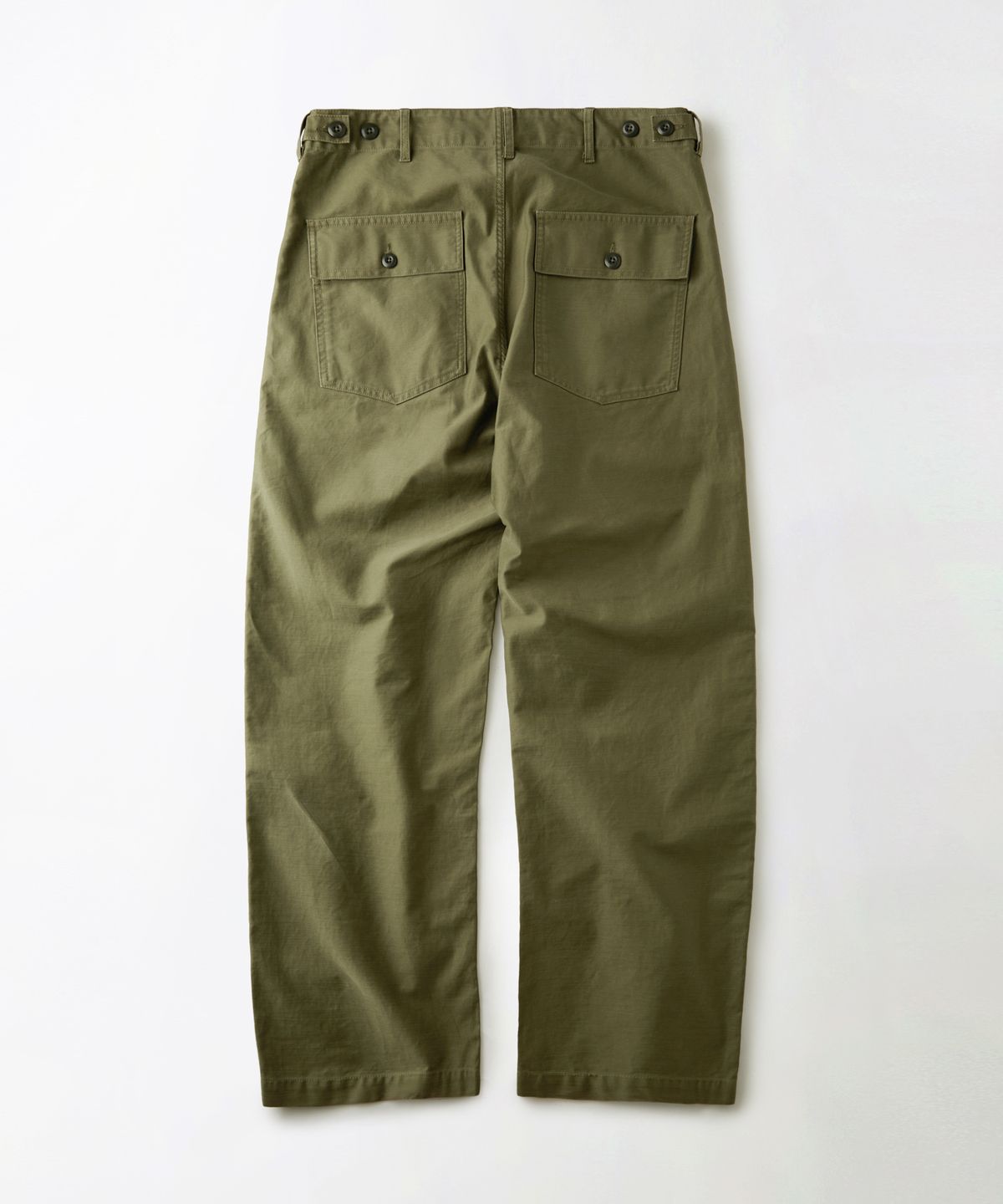 아웃스탠딩(OUTSTANDING) BACK SATIN FATIGUE PANTS (ORIGINAL FIT)_WASHED OLIVE