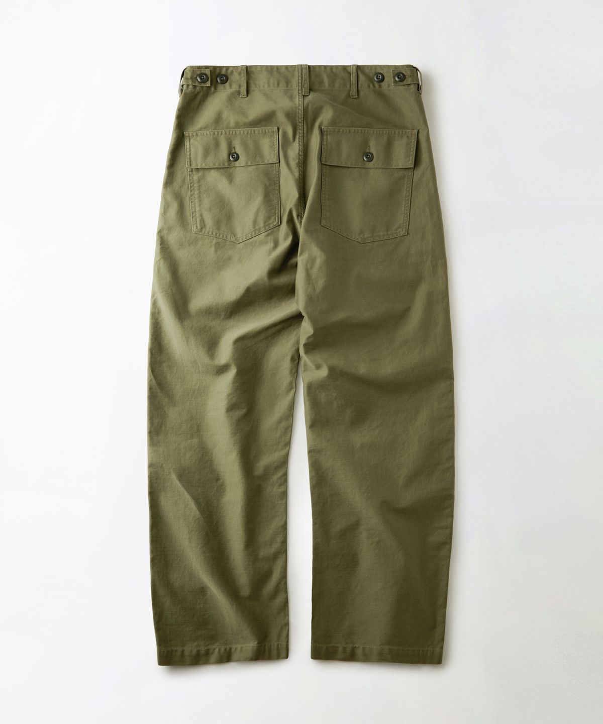 아웃스탠딩(OUTSTANDING) BACK SATIN FATIGUE PANTS(ORIGINAL FIT)_WASHED OLIVE