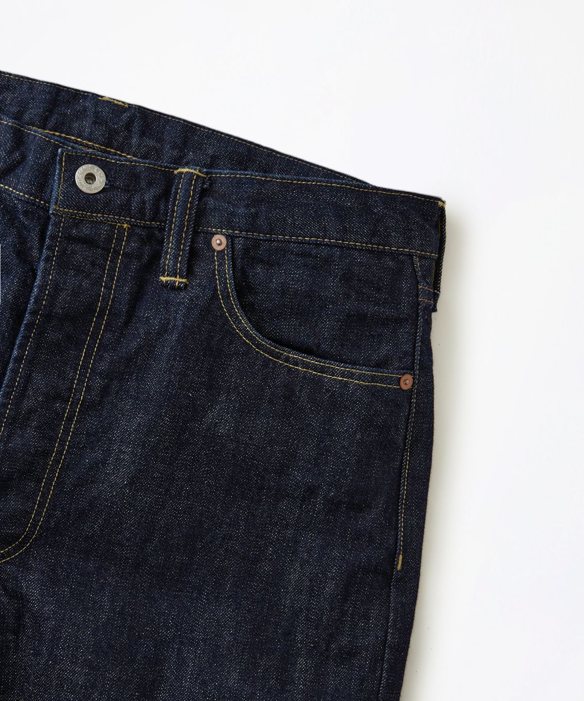아웃스탠딩(OUTSTANDING) W.W. II SELVEDGE STRAIGHT PANTS_INDIGO