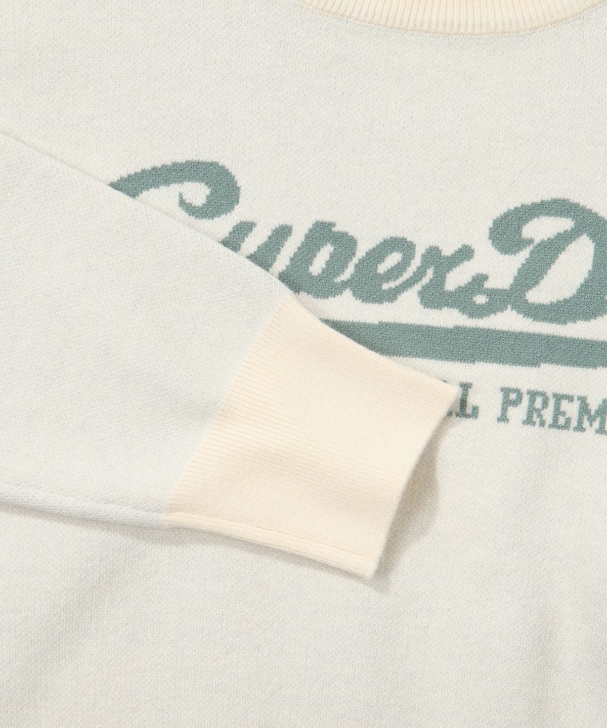 슈퍼드라이(SUPERDRY) W 에센셜 크롭 니트 아이보리