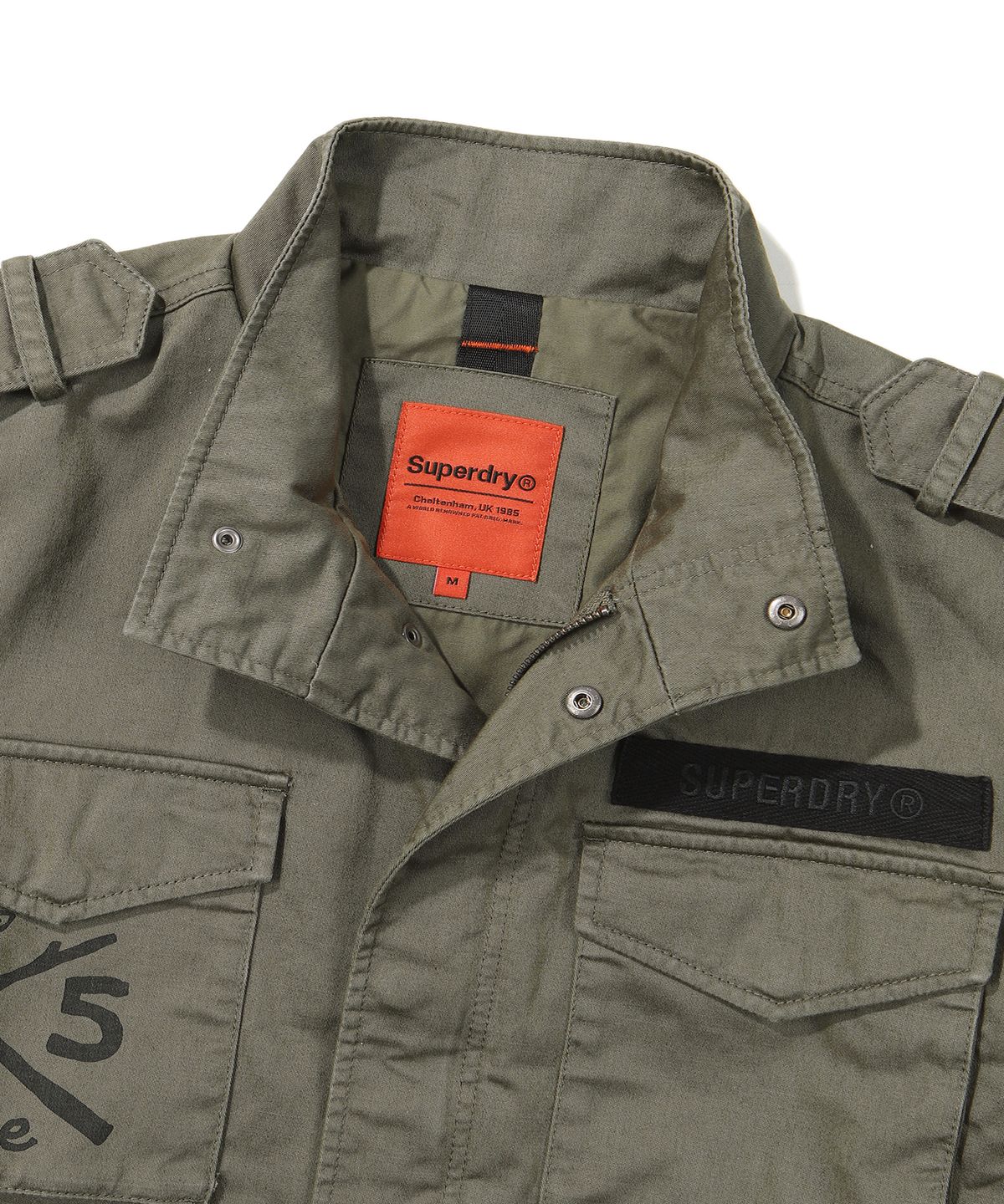 슈퍼드라이(SUPERDRY) W 밀리터리 크롭 자켓 카키