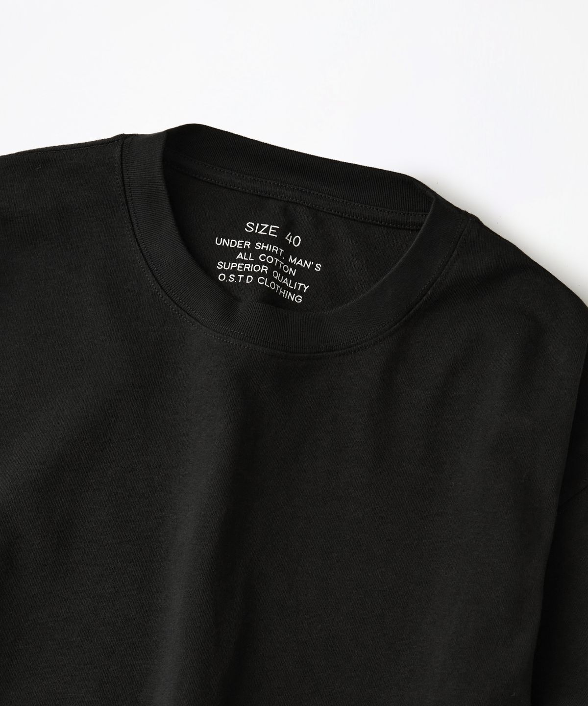 아웃스탠딩(OUTSTANDING) BASIC CREW NECK LONG SLEEVE TEE_BLACK