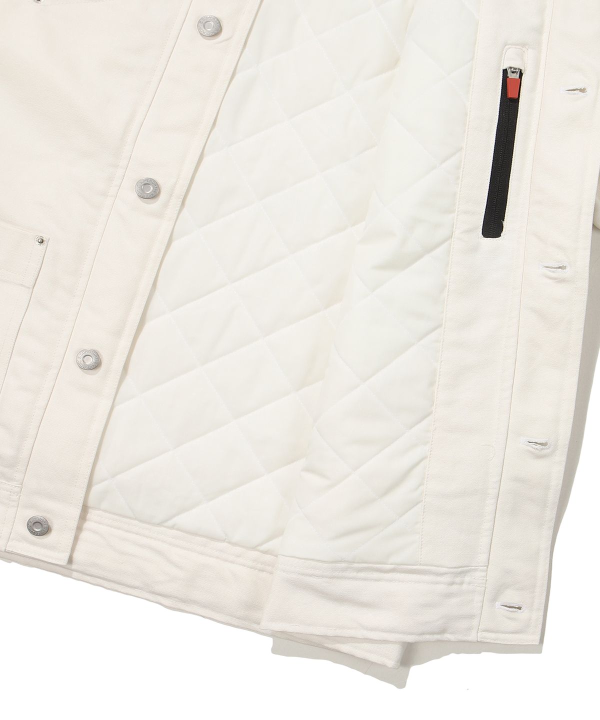 슈퍼드라이(SUPERDRY) 패디드 코튼 헌팅 자켓 아이보리