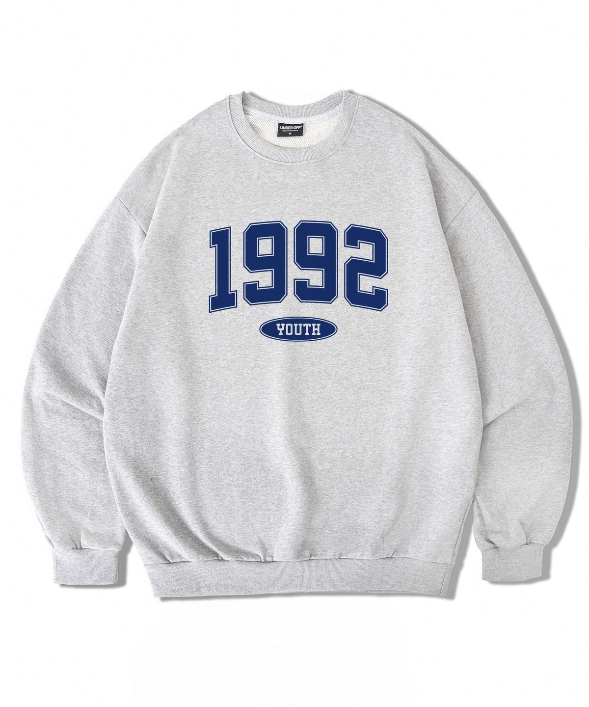 언더오프(UNDEROFF) 어센틱 릴렉스드 1992 맨투맨 스웨트 블랙