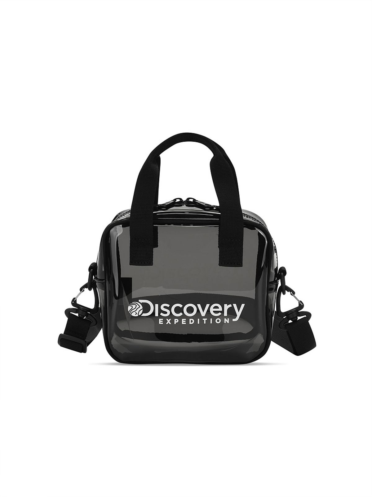 디스커버리 키즈(DISCOVERY KIDS) 클리어 토트 크로스 투웨이백 (Black)