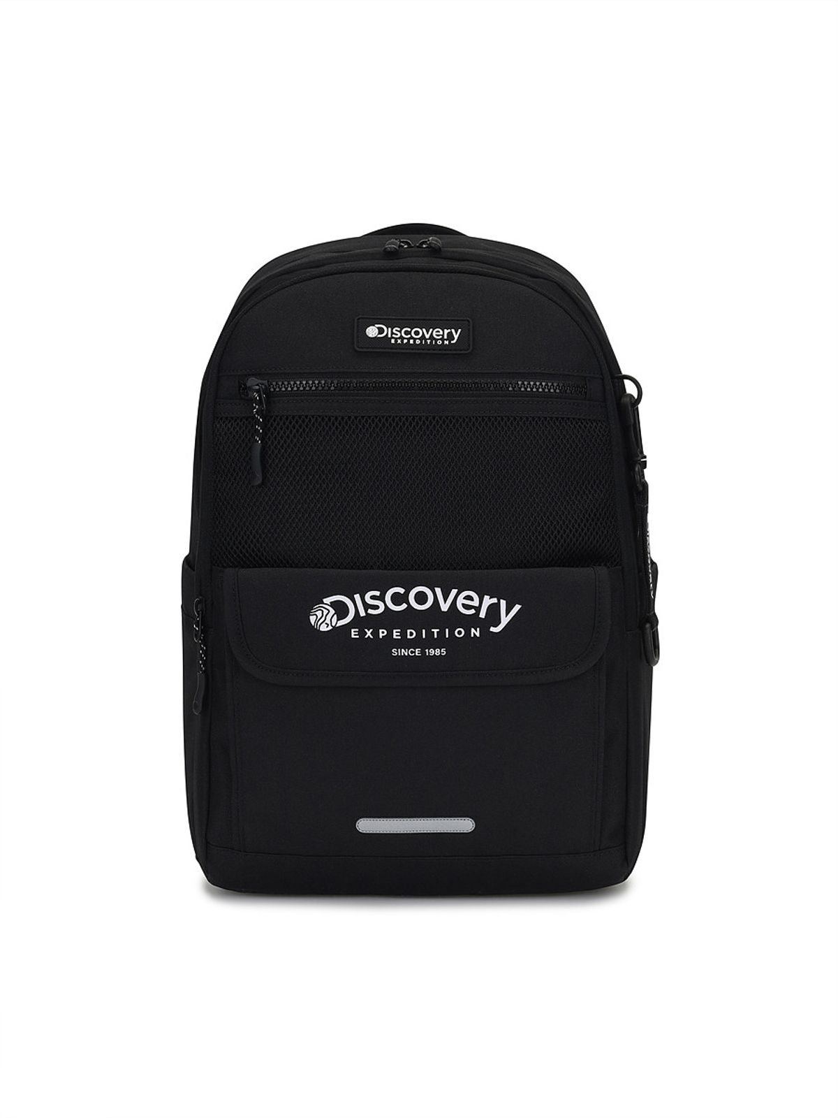 디스커버리 키즈(DISCOVERY KIDS) 키즈 플랩포켓 컬러블럭 백팩 (BLACK)