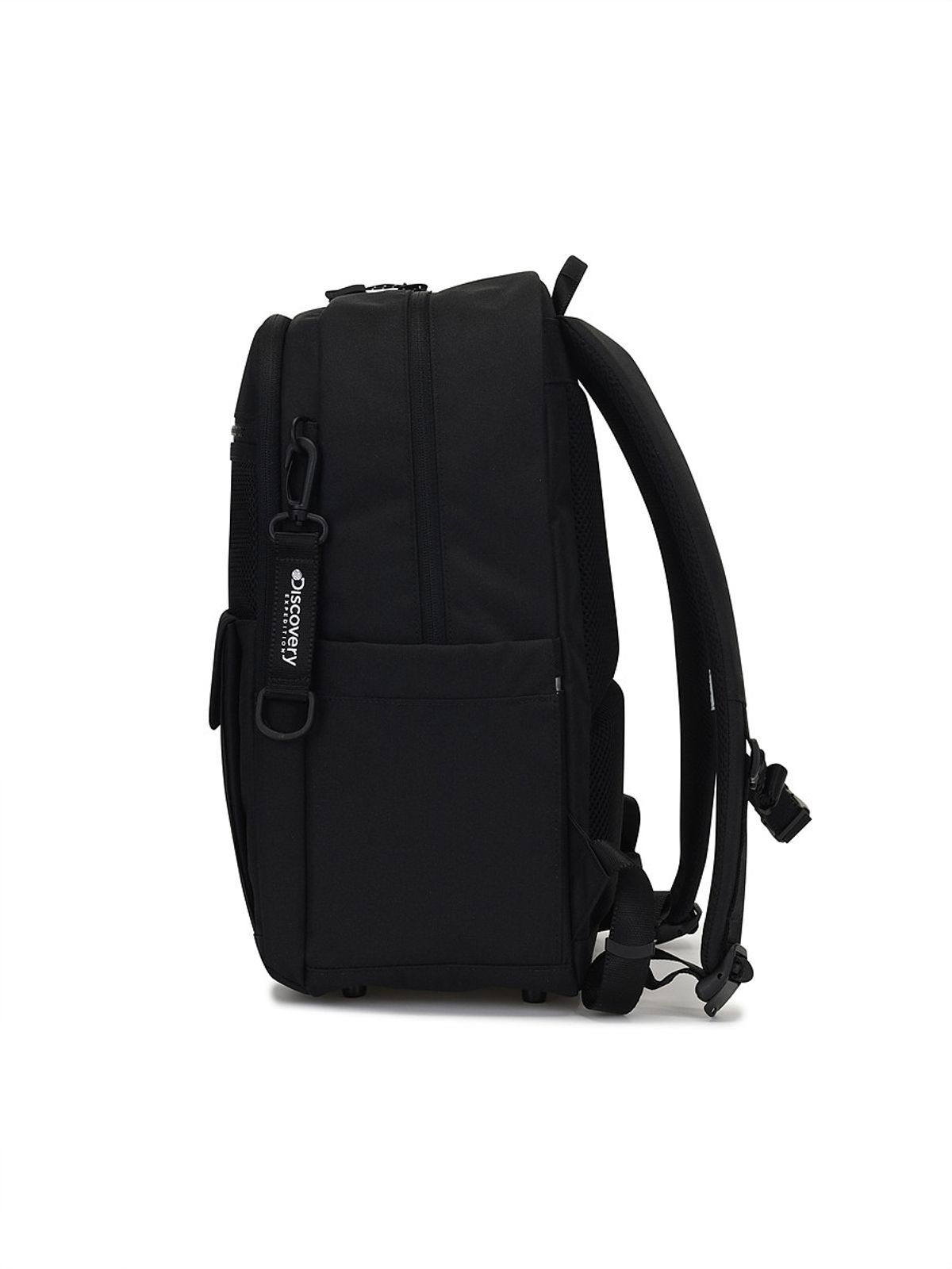 디스커버리 키즈(DISCOVERY KIDS) 키즈 플랩포켓 컬러블럭 백팩 (BLACK)