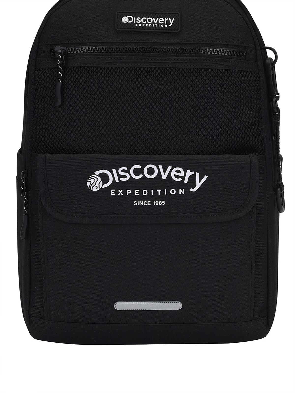 디스커버리 키즈(DISCOVERY KIDS) 키즈 플랩포켓 컬러블럭 백팩 (BLACK)