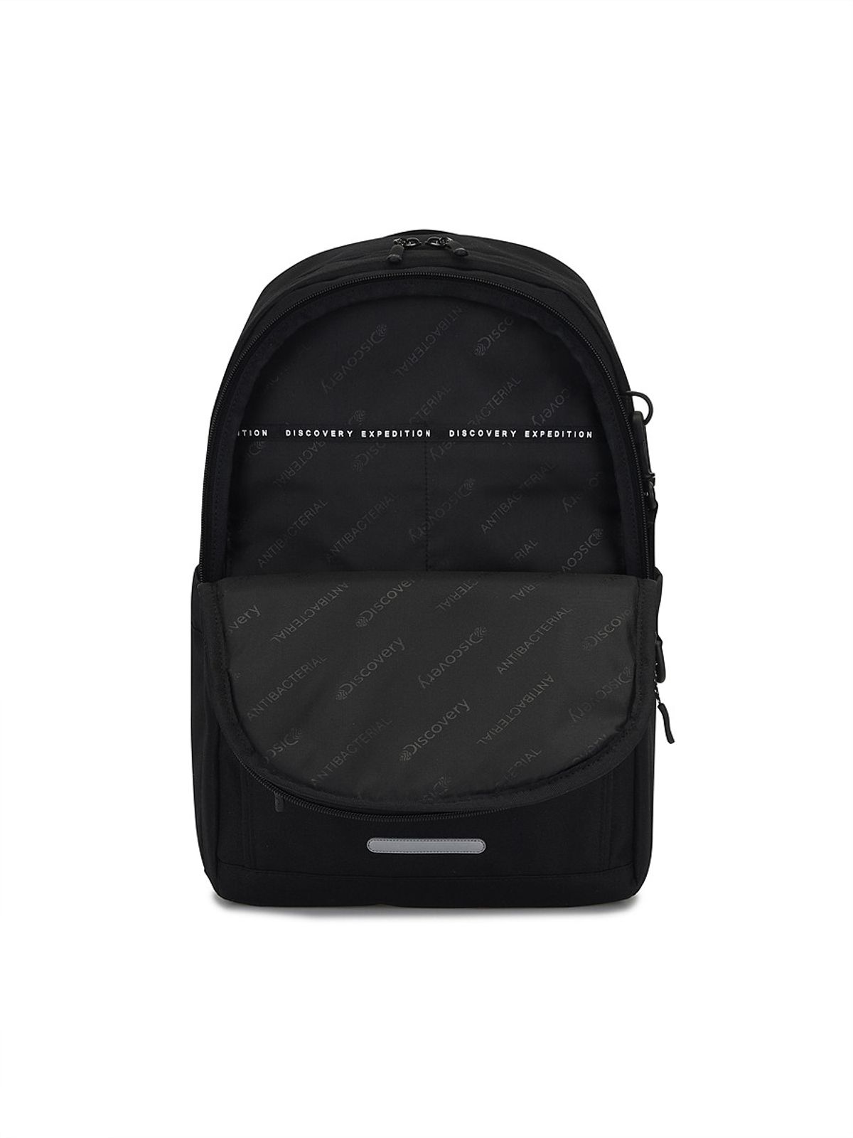 디스커버리 키즈(DISCOVERY KIDS) 키즈 플랩포켓 컬러블럭 백팩 (BLACK)
