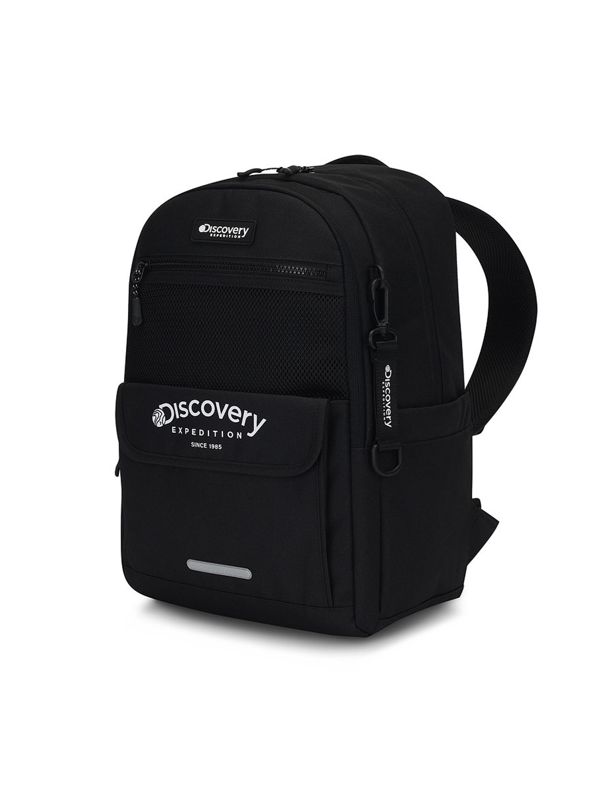 디스커버리 키즈(DISCOVERY KIDS) 키즈 플랩포켓 컬러블럭 백팩 (BLACK)