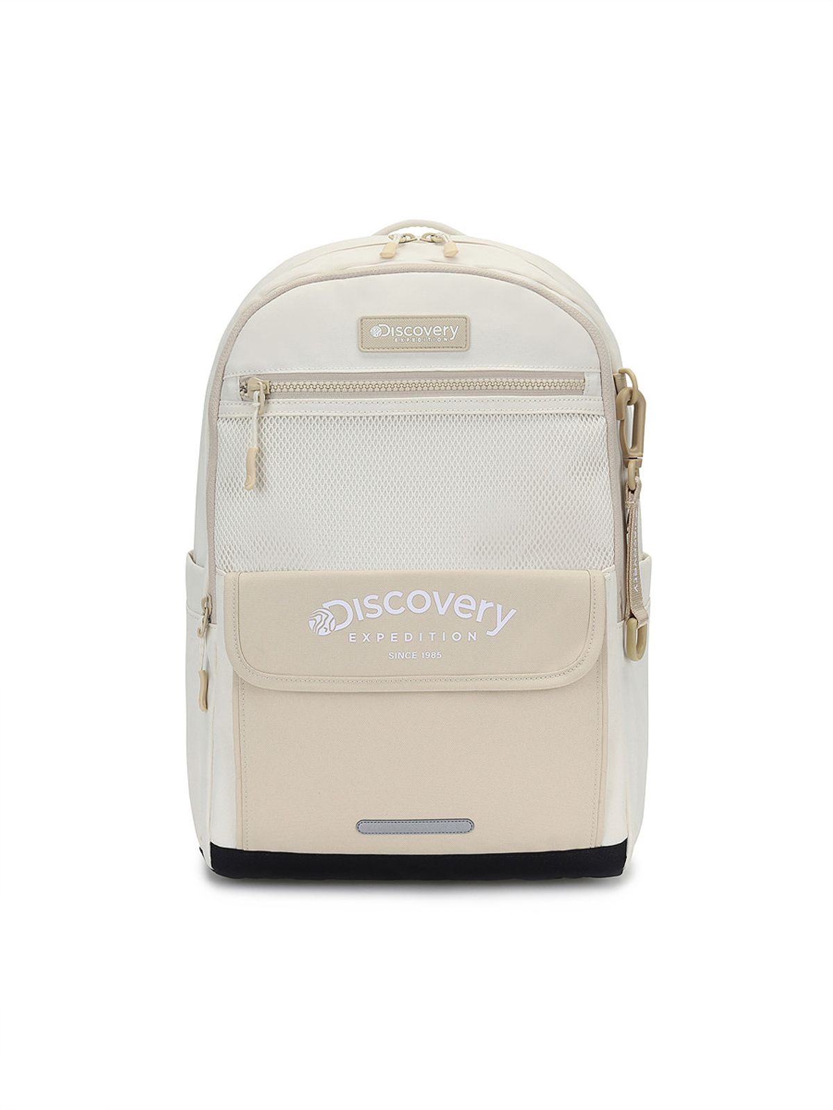 디스커버리 키즈(DISCOVERY KIDS) 키즈 플랩포켓 컬러블럭 백팩 (BEIGE)