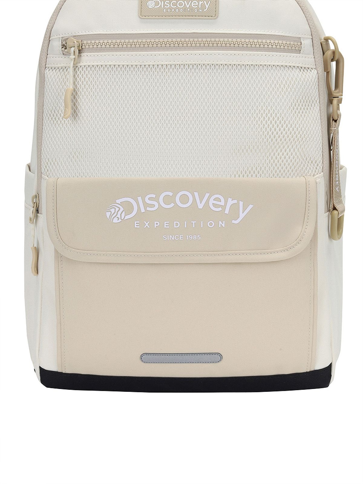 디스커버리 키즈(DISCOVERY KIDS) 키즈 플랩포켓 컬러블럭 백팩 (BEIGE)