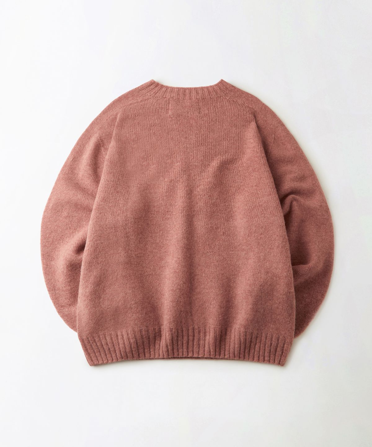 아웃스탠딩(OUTSTANDING) PURE WOOL WHOLEGARMENT KNIT_PINK