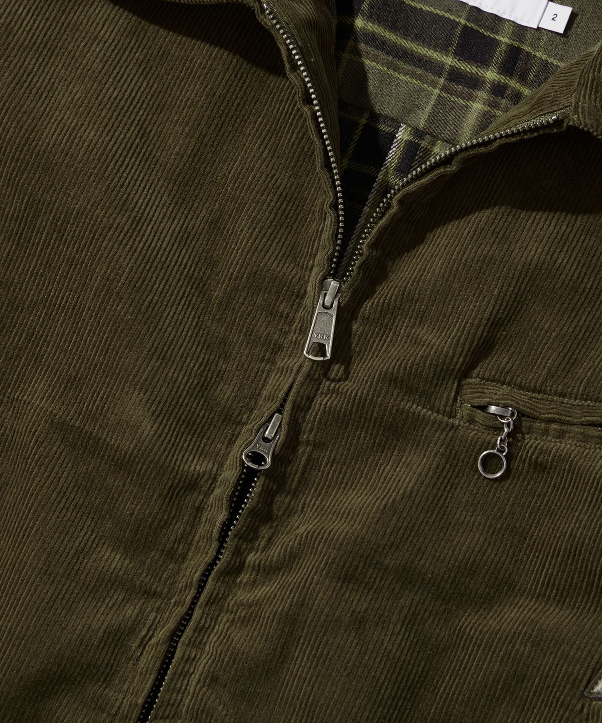 아웃스탠딩(OUTSTANDING) CORDUROY DRIZZLER JACKET_OLIVE