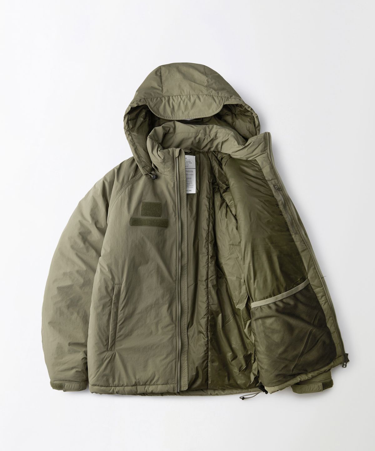 아웃스탠딩(OUTSTANDING) PRIMALOFT LEVEL 7 SHORT PARKA_SAGE GREEN