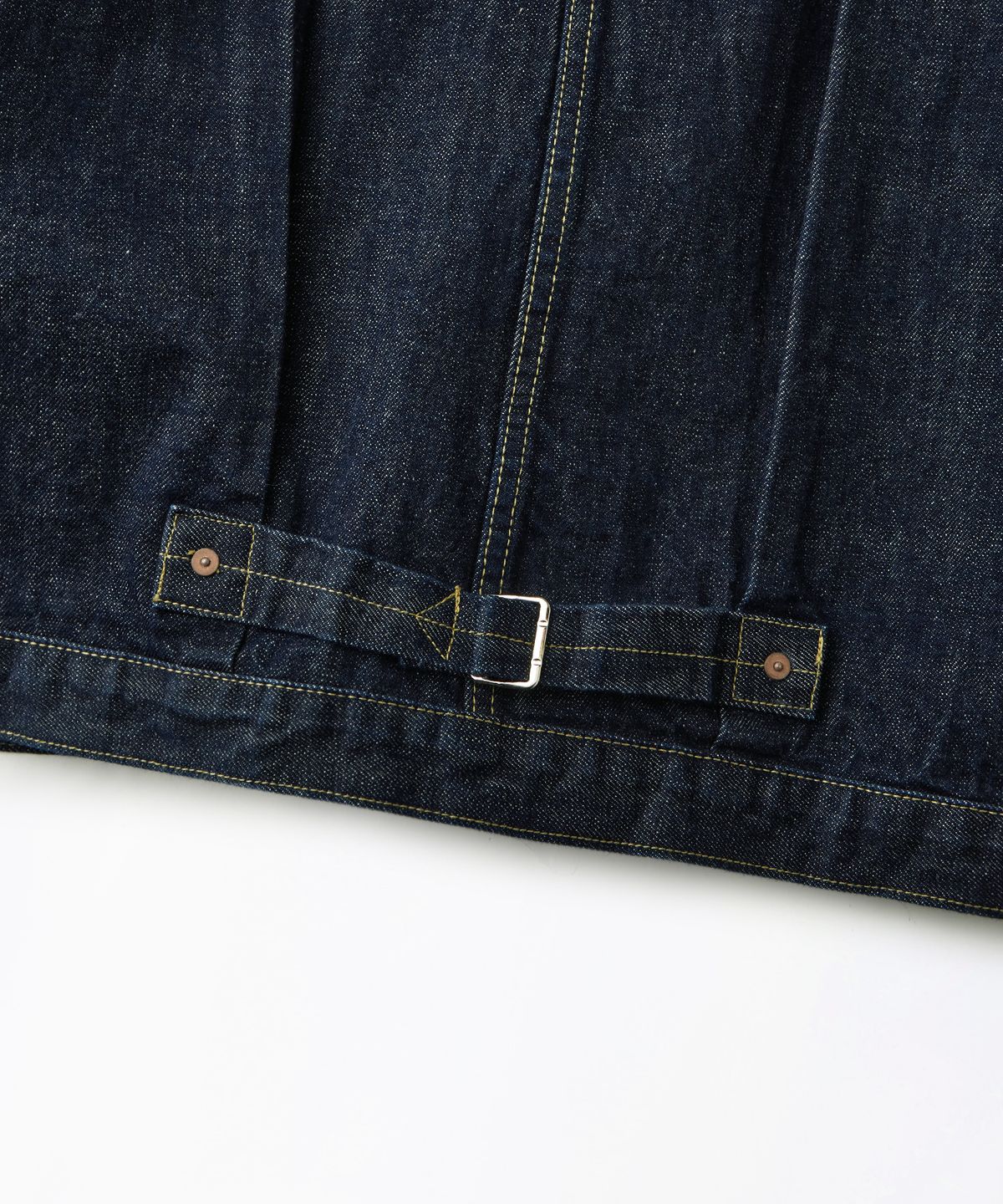 아웃스탠딩(OUTSTANDING) W.W. II SELVEDGE DENIM 1ST JACKET_INDIGO