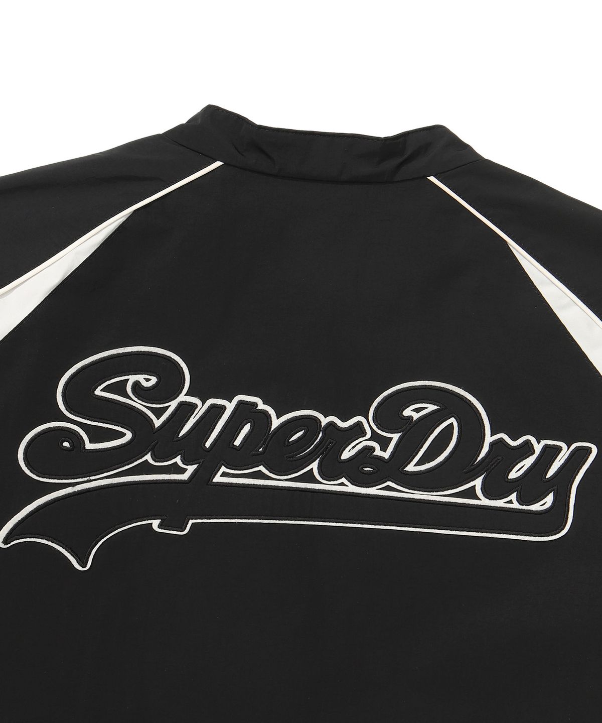 슈퍼드라이(SUPERDRY) W 나일론 레이싱 크롭 자켓 블랙