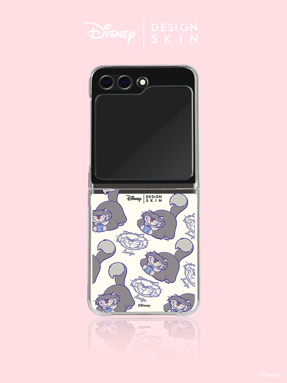 디자인스킨(DESIGNSKIN) 디즈니 클리어 그래픽 케이스 - 스탬프 루시퍼
