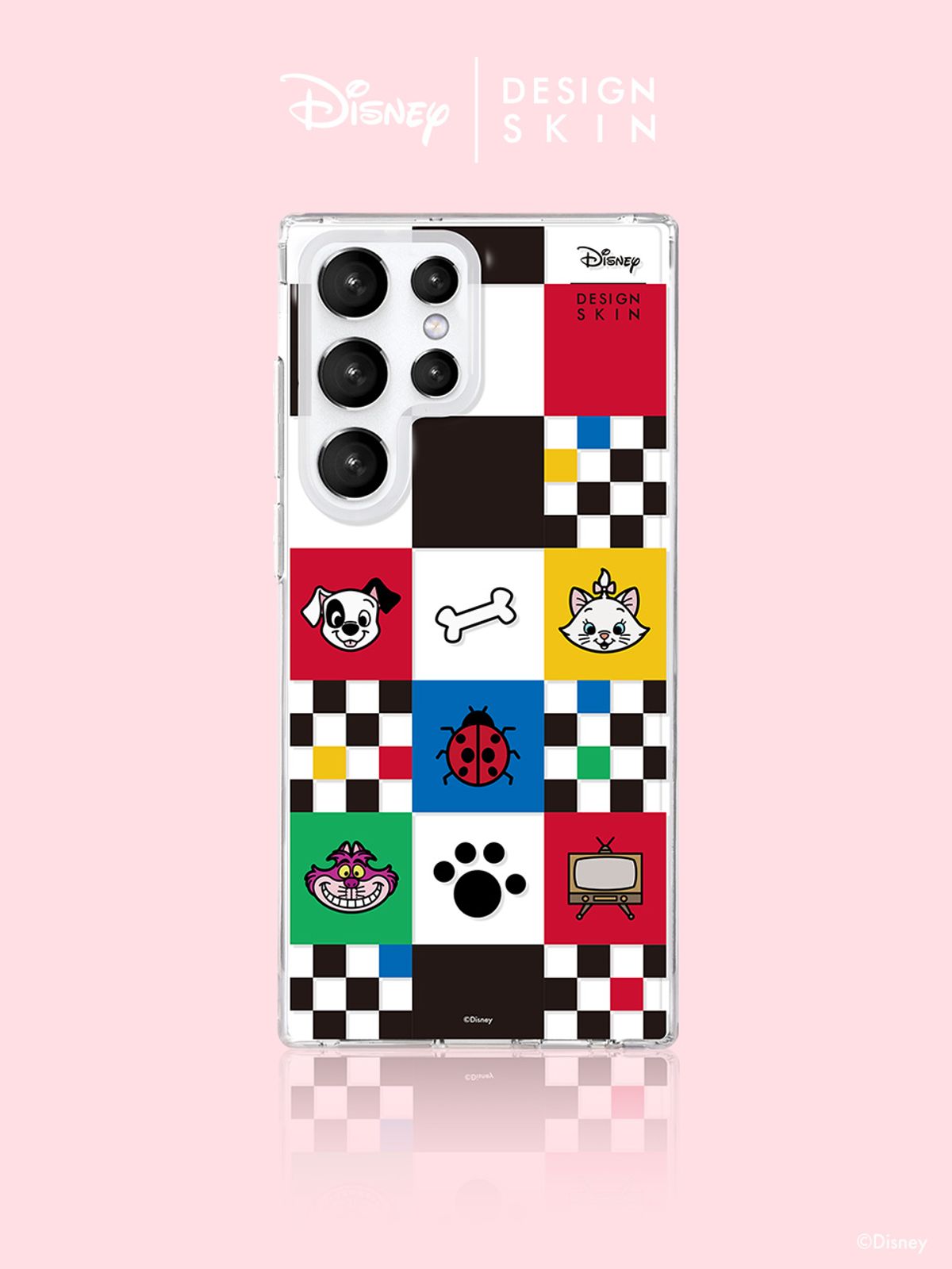 디자인스킨(DESIGNSKIN) 디즈니 클리어 그래픽 케이스 - 믹스 모노그램