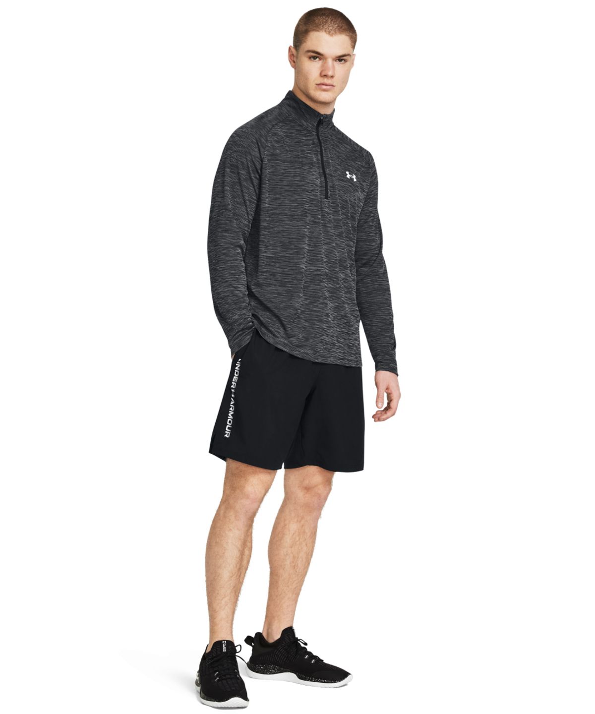언더아머(UNDERARMOUR) 테크 우븐 워드마크 쇼츠 1383356-001