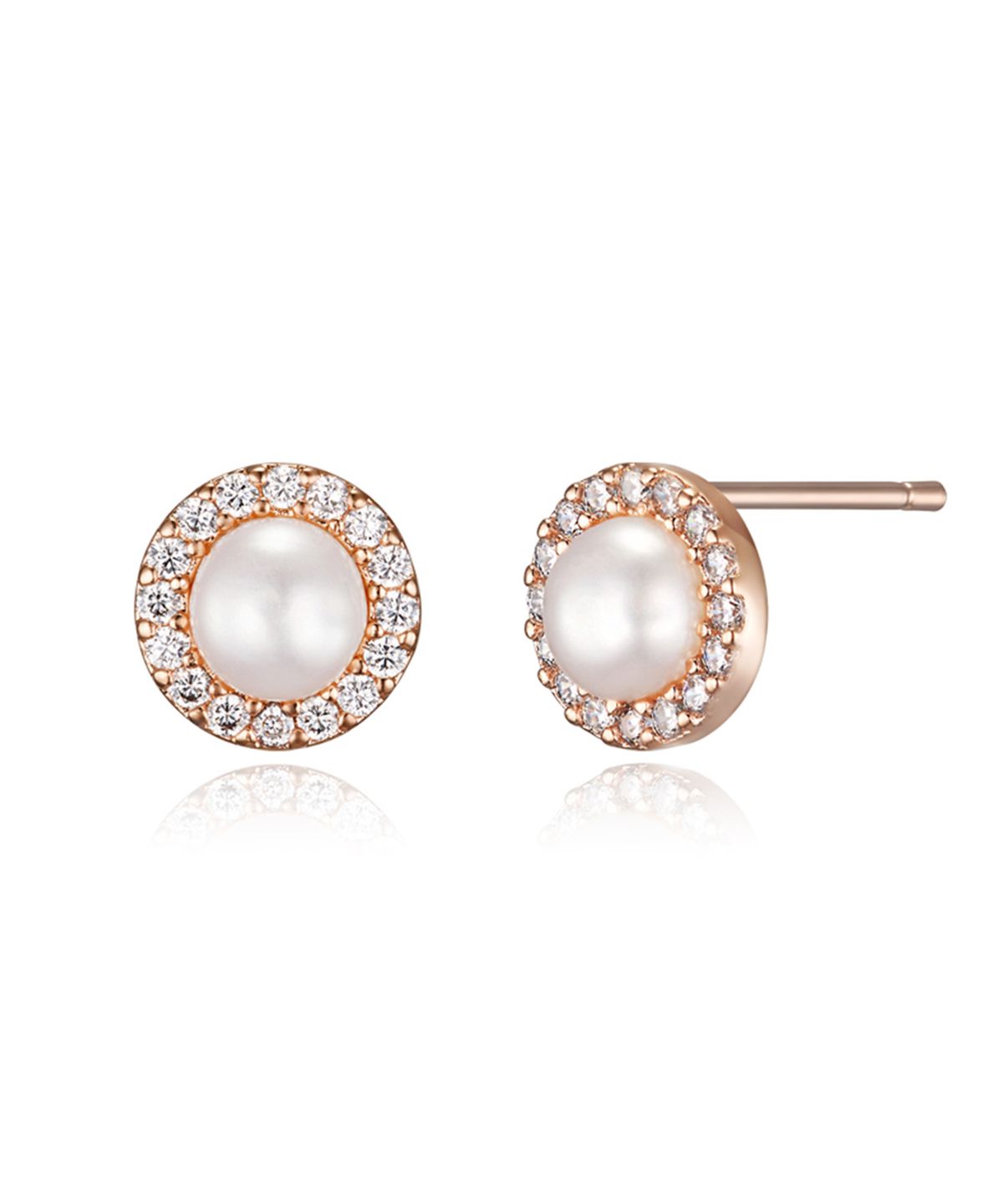 엘르주얼리(ELLEJEWELRY) 심플 원형 진주 귀걸이 ELGPEE520