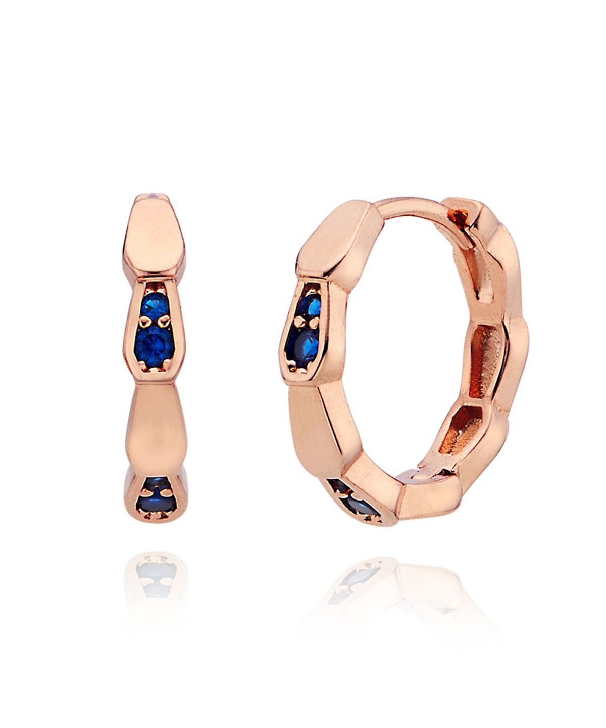 엘르주얼리(ELLEJEWELRY) 14K GF 큐빅 포인트 원터치 귀걸이 ELGPEE506