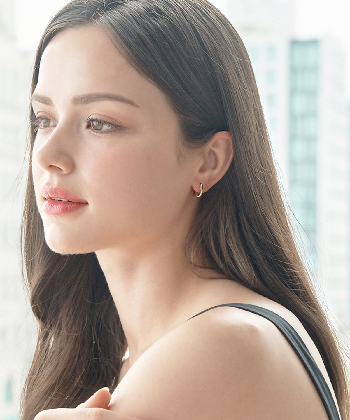 엘르주얼리(ELLEJEWELRY) 14K GF 2way 원터치 귀걸이 ELGPEE495
