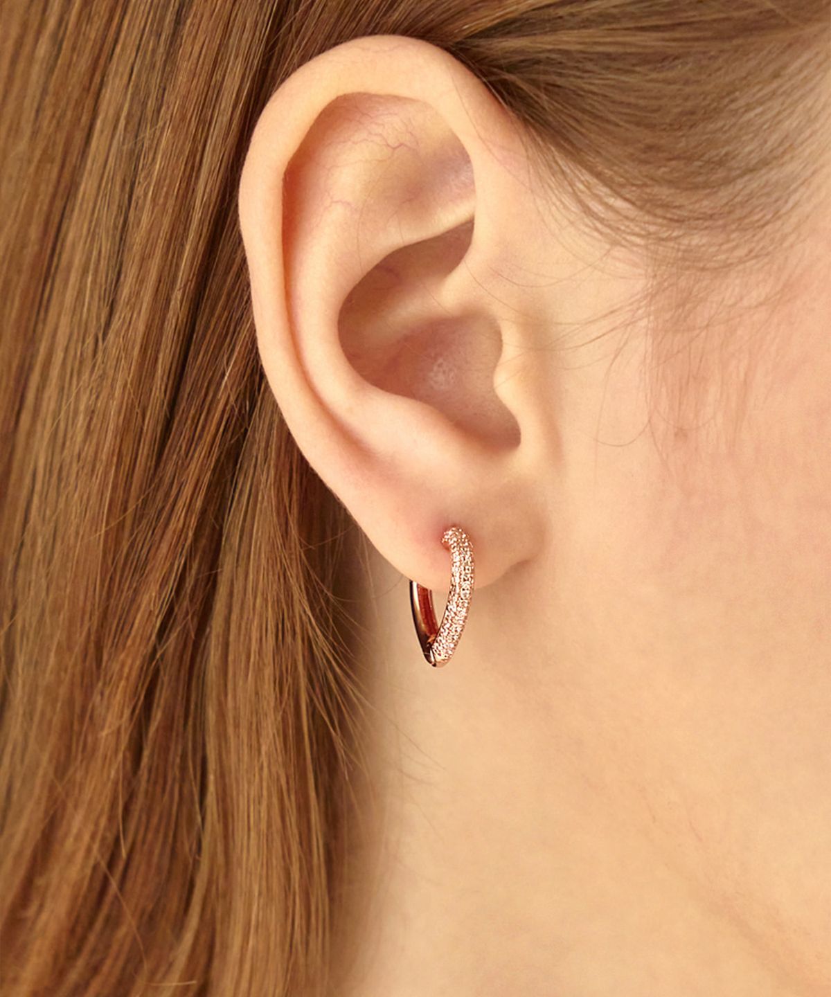 엘르주얼리(ELLEJEWELRY) 14K GF 하트 모티브 원터치 귀걸이 ELGPEE413