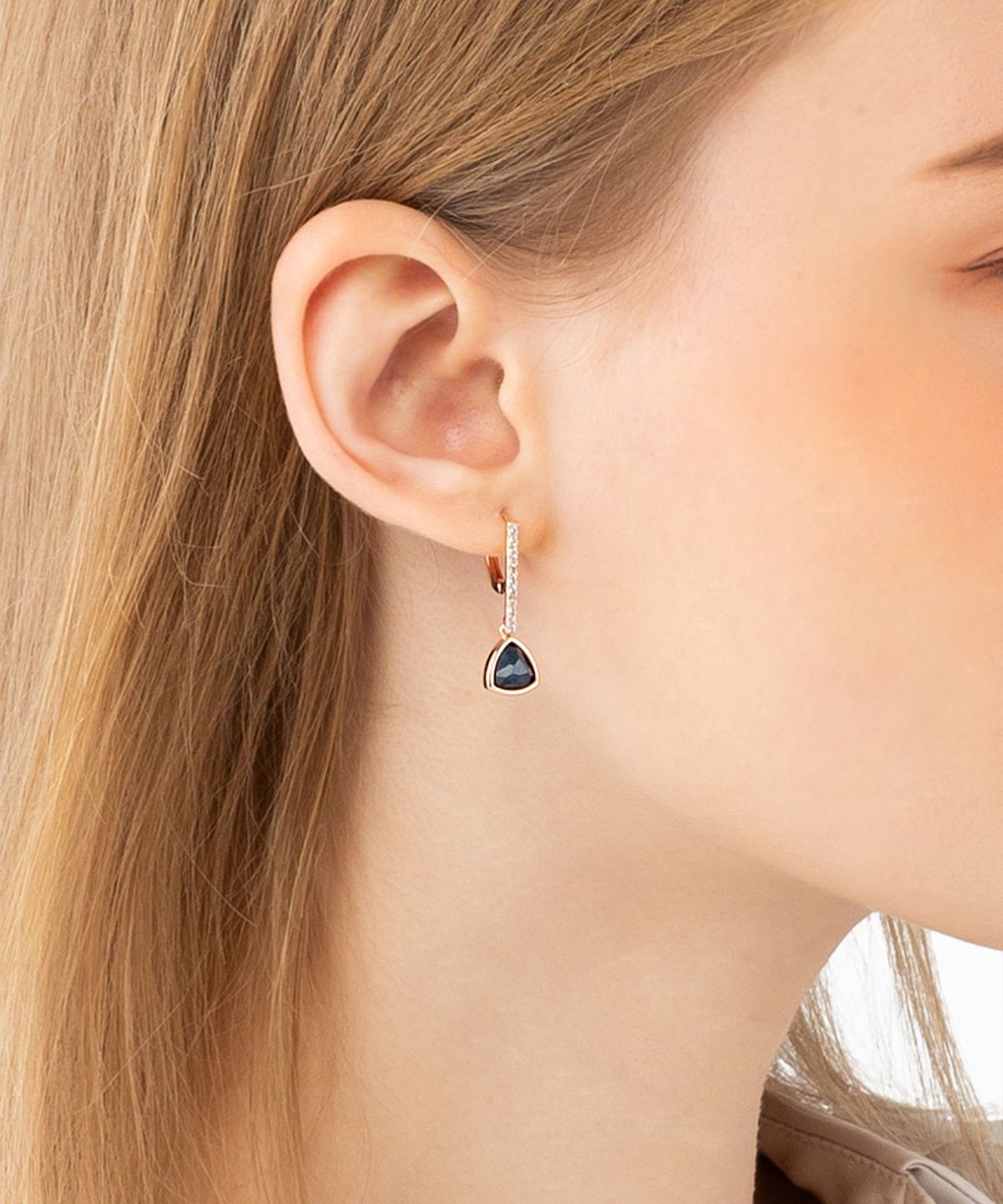 엘르주얼리(ELLEJEWELRY) 14K GF 침수정 참 원터치 귀걸이 ELGPEE377