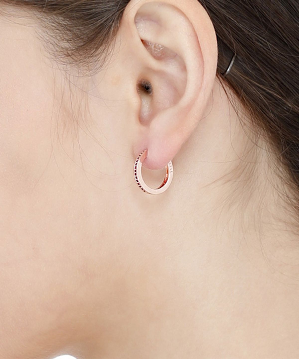 엘르주얼리(ELLEJEWELRY) 베이직 14K GF 원터치 링 귀걸이 ELGPEE230