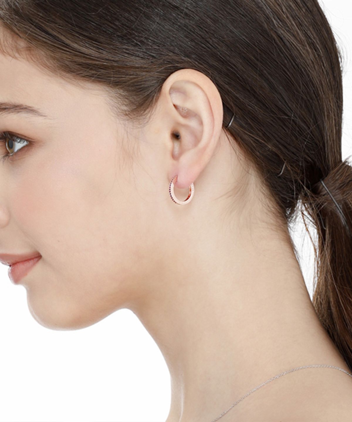 엘르주얼리(ELLEJEWELRY) 베이직 14K GF 원터치 링 귀걸이 ELGPEE230