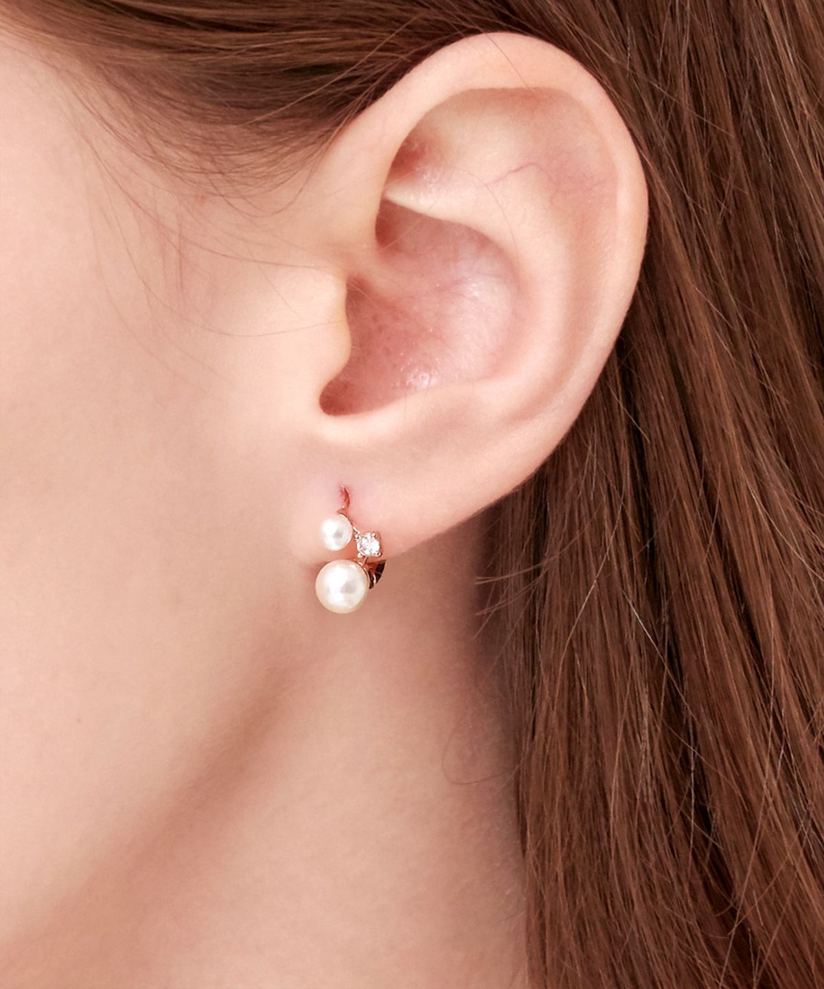 엘르주얼리(ELLEJEWELRY) 14K GF 진주 원터치 귀걸이 ELGPEE215