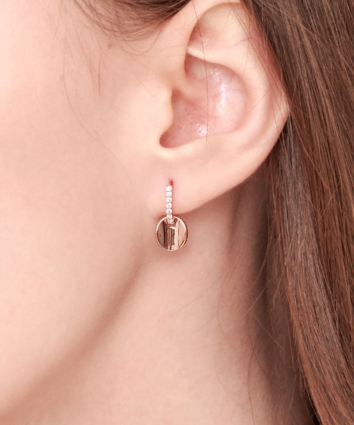엘르주얼리(ELLEJEWELRY) 14K GF 2WAY 코인 원터치 귀걸이 ELGPEE202