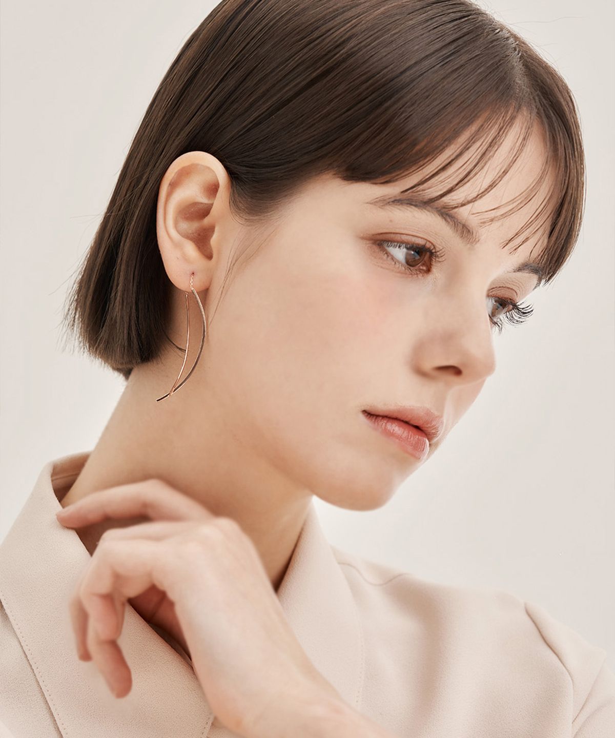 엘르주얼리(ELLEJEWELRY) 스틱 드롭 실버 귀걸이 ELSPEE039