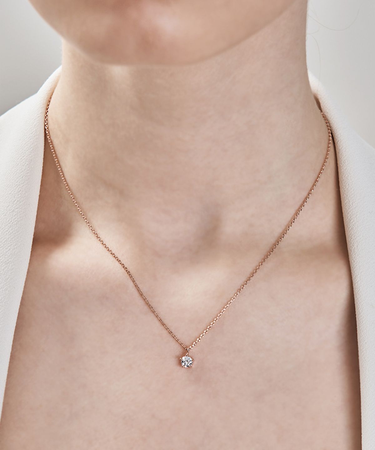 엘르주얼리(ELLEJEWELRY) 솔리테어 스톤 목걸이 1부,3부,5부 ELBRNN221