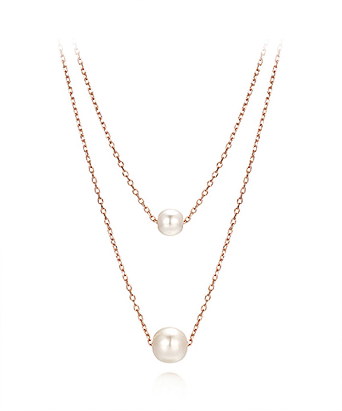 엘르주얼리(ELLEJEWELRY) 데일리 진주 레이어드 목걸이 ELBRNN200