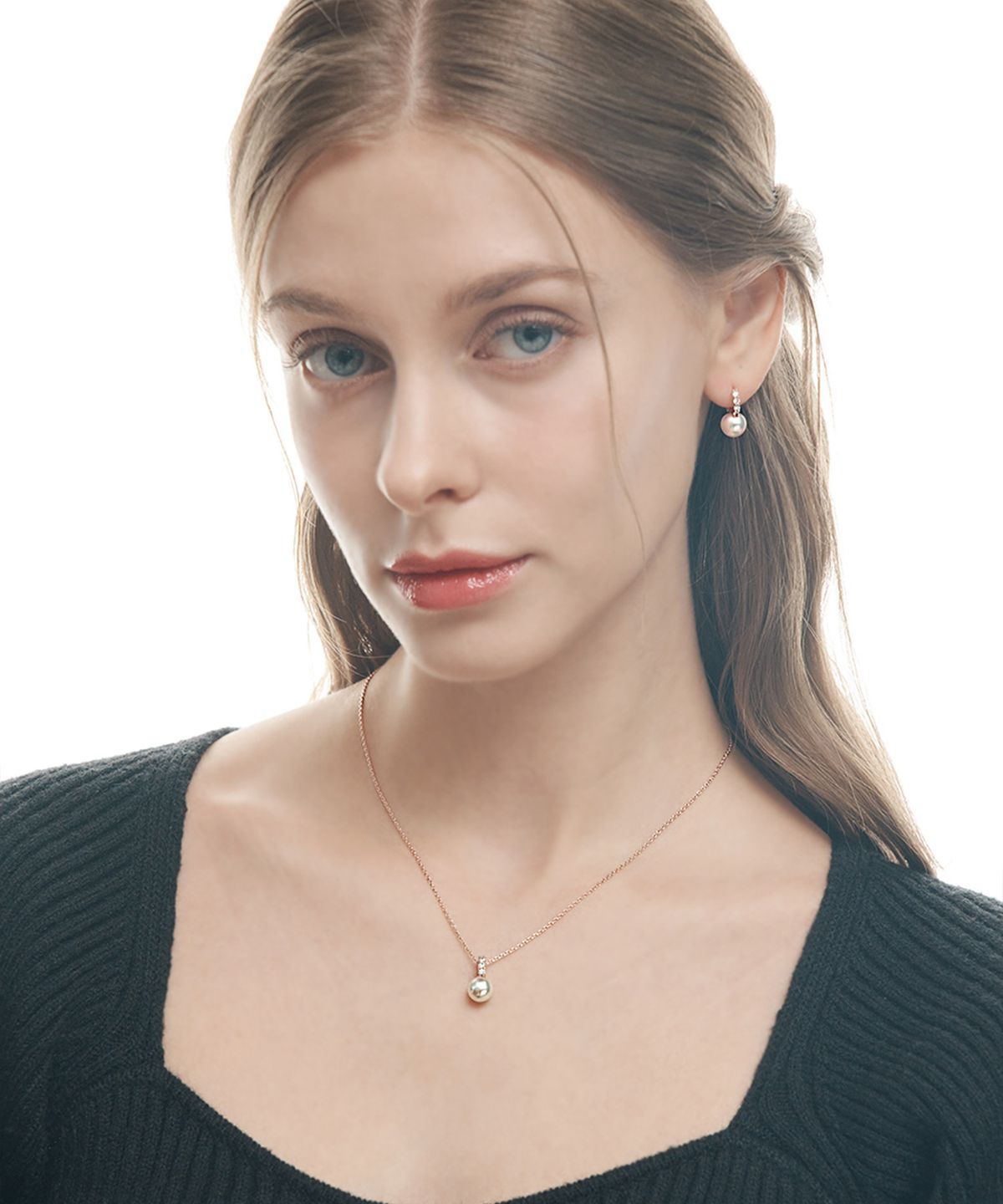 엘르주얼리(ELLEJEWELRY) 블링 진주 목걸이 ELBRNN217