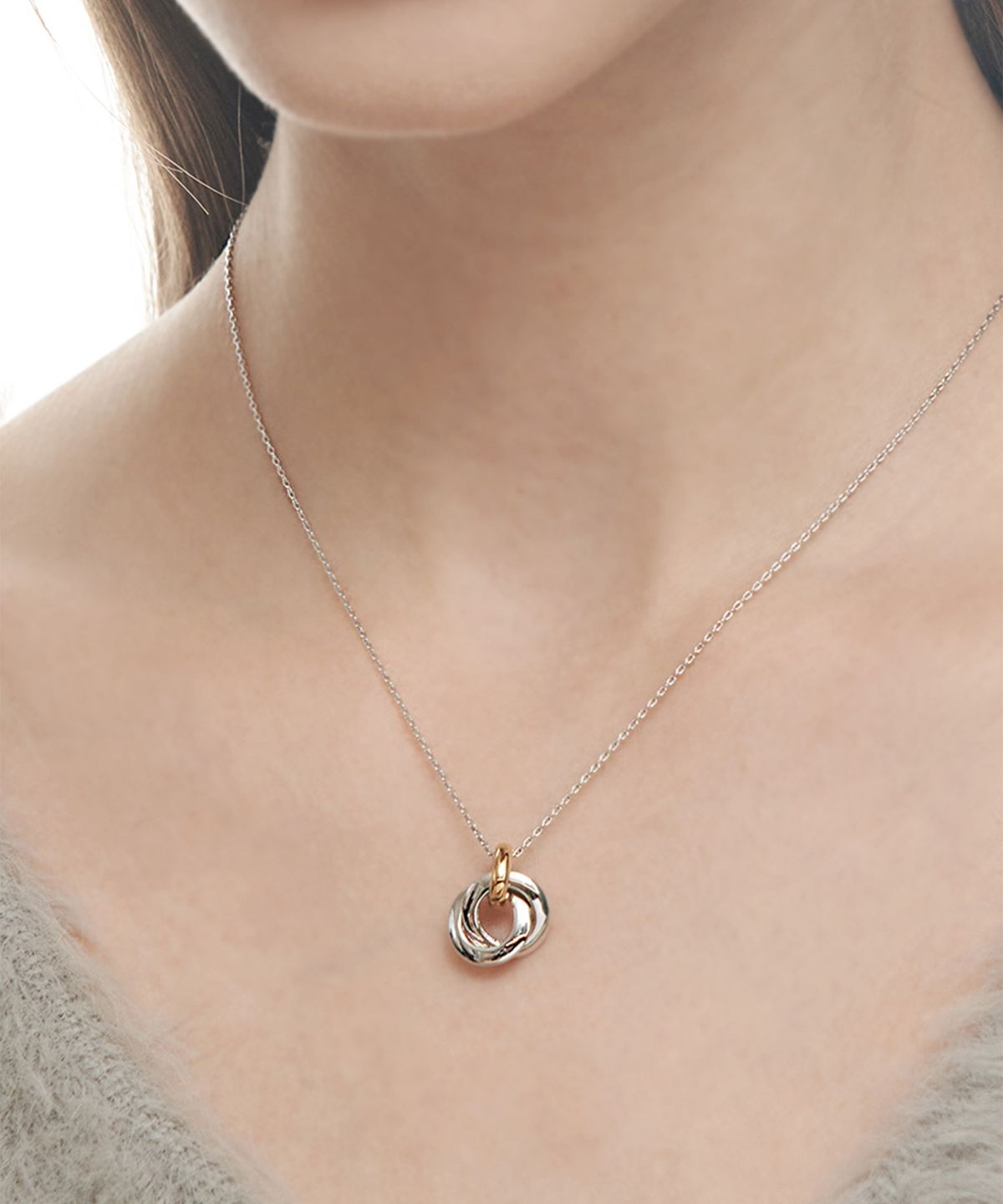 엘르주얼리(ELLEJEWELRY) 스트로우 심플 목걸이 ELBRNN216