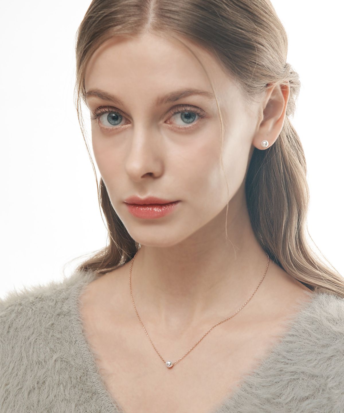 엘르주얼리(ELLEJEWELRY) 6mm 베이직 진주 목걸이 ELBRNN197