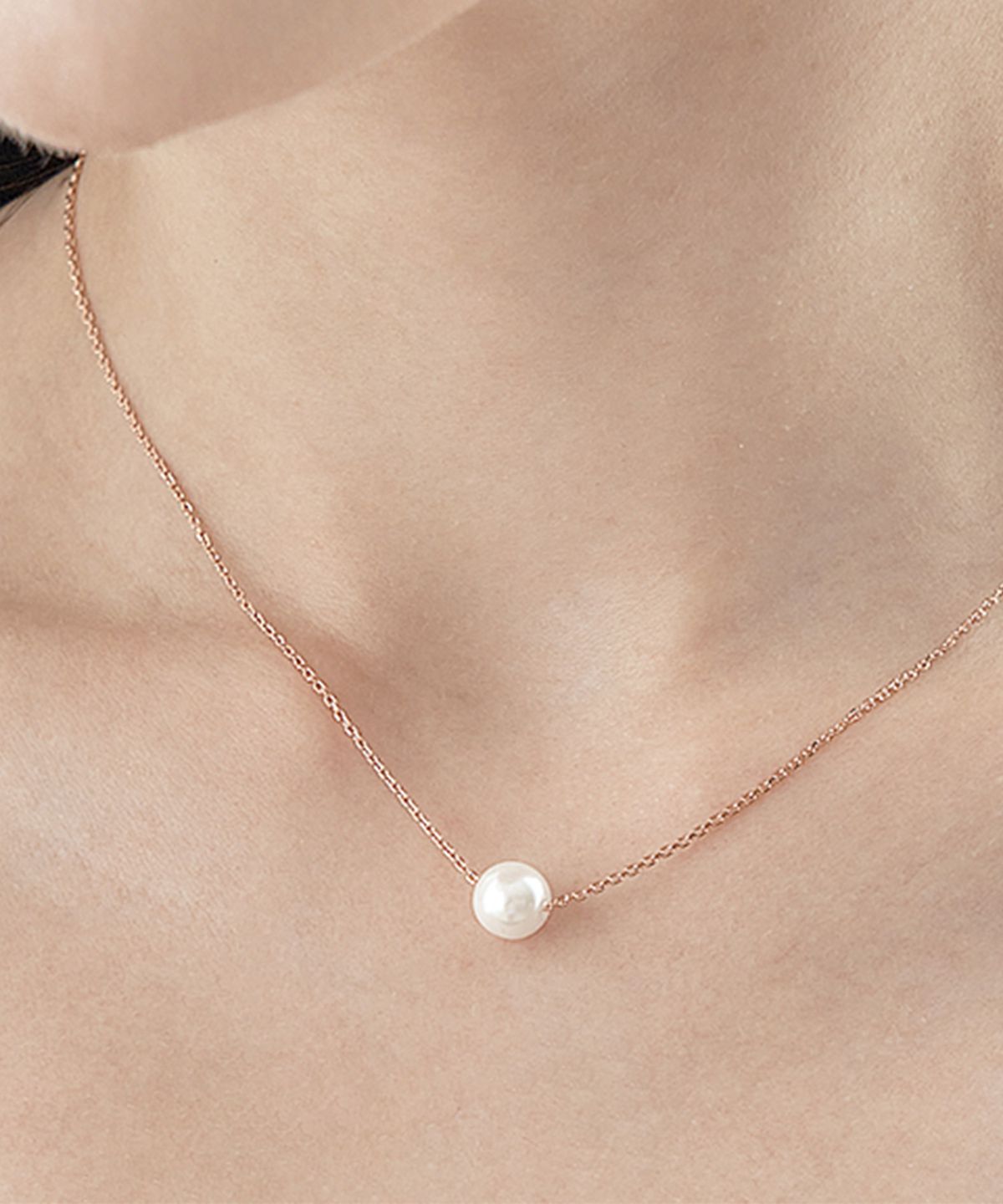 엘르주얼리(ELLEJEWELRY) 8mm 베이직 진주 목걸이 ELBRNN198