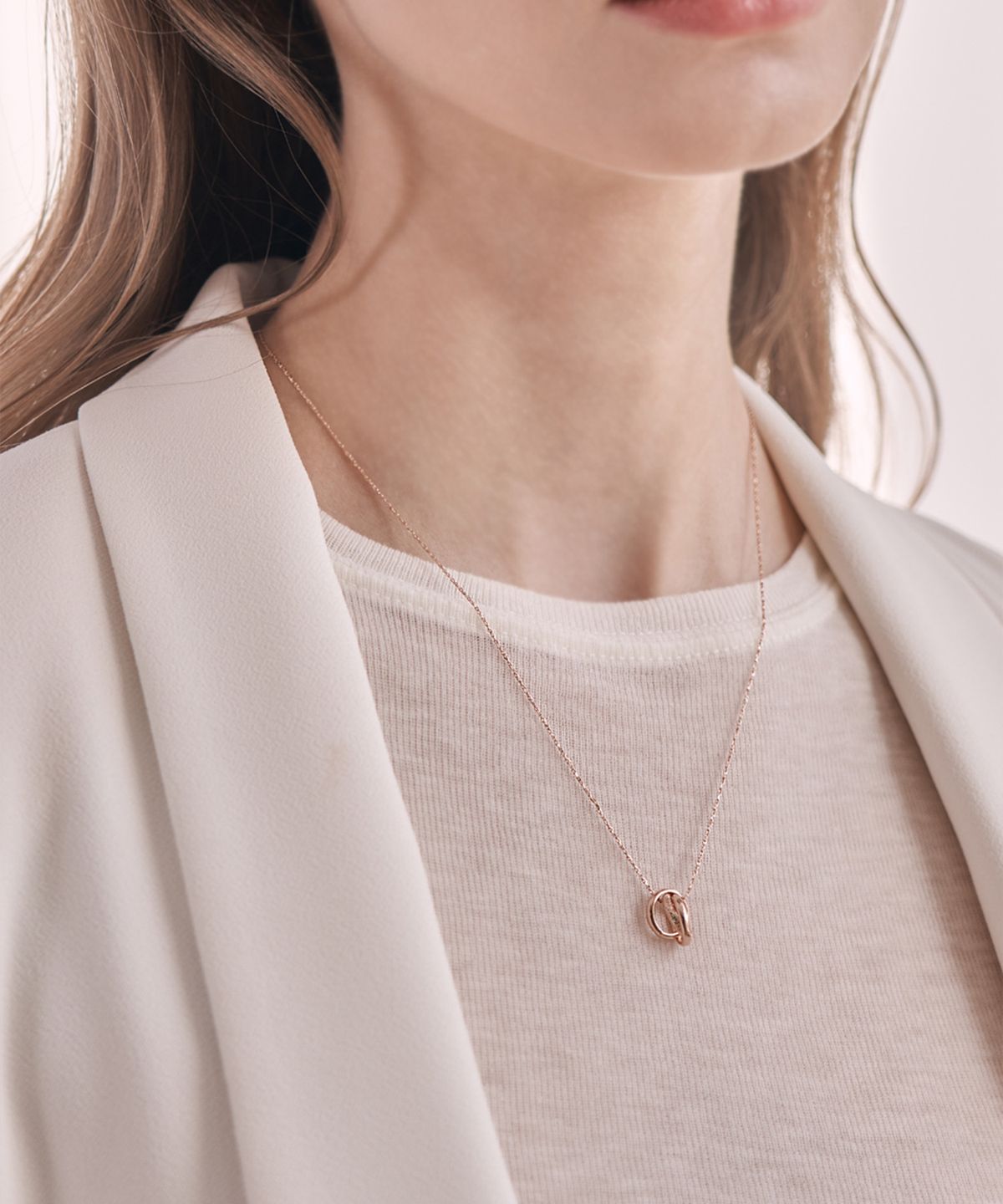 엘르주얼리(ELLEJEWELRY) 트리플 링 목걸이 ELBRNN189