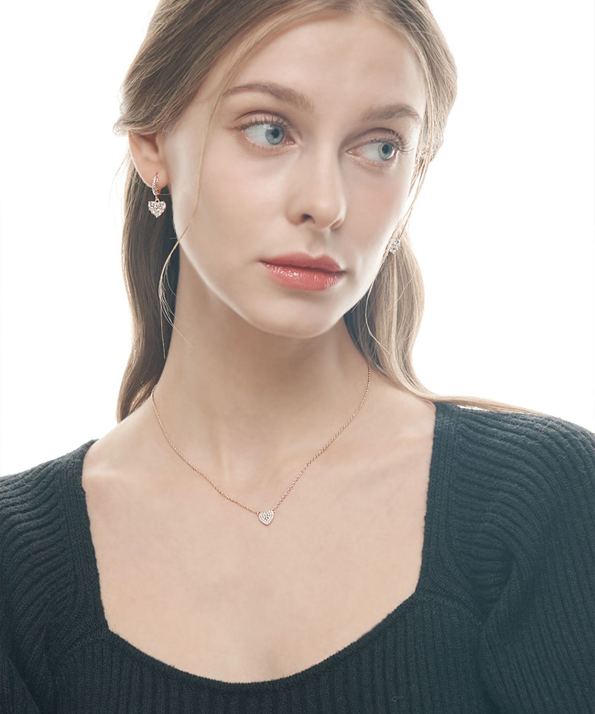 엘르주얼리(ELLEJEWELRY) 아모르 하트 목걸이 ELBRNN194