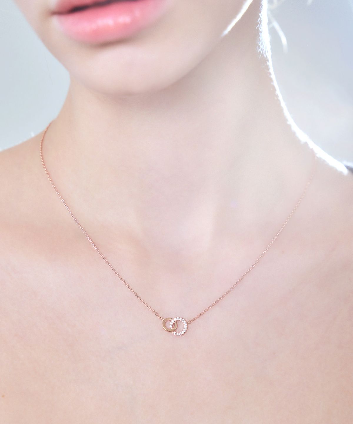 엘르주얼리(ELLEJEWELRY) 더블 원 목걸이 ELBRNN174
