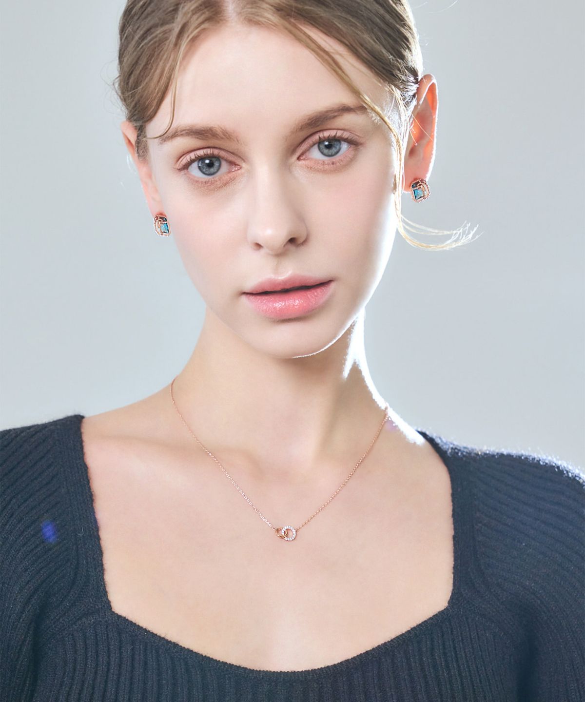 엘르주얼리(ELLEJEWELRY) 더블 원 목걸이 ELBRNN174