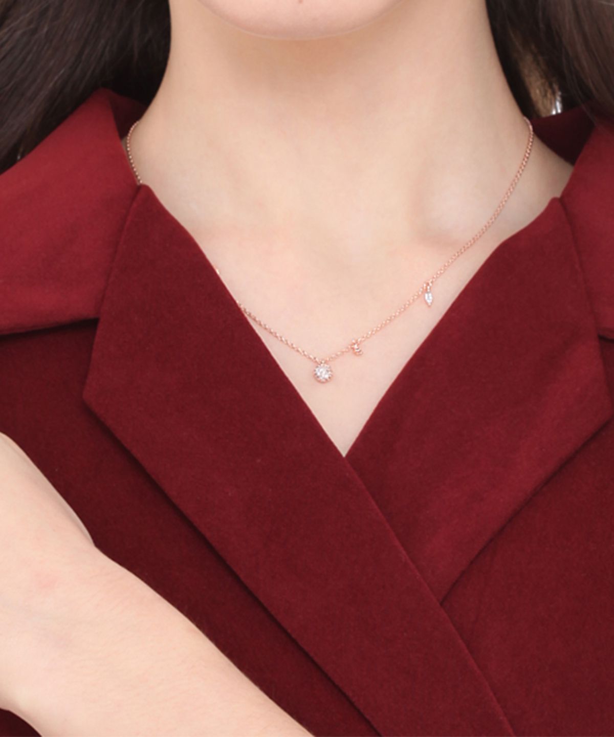 엘르주얼리(ELLEJEWELRY) 포인트 목걸이 ELBRNN107