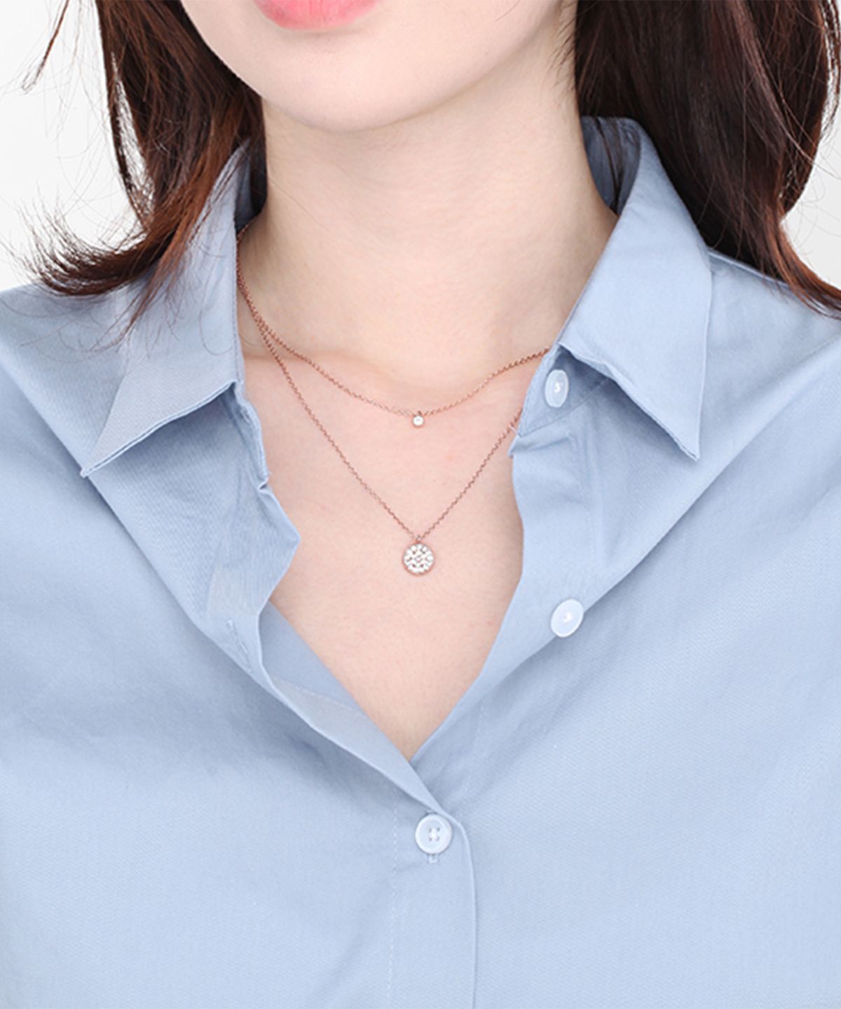 엘르주얼리(ELLEJEWELRY) 코인 레이어드 목걸이 ELBRNN068